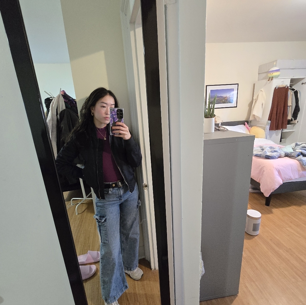 Uniqlo Purple Cotton Mockneck (XS)
